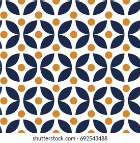 Folk pink and blue flowers scandinavian seamless vector pattern for fabric. Modern textile design