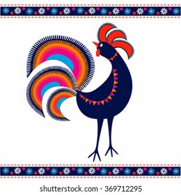 Folk roosters 