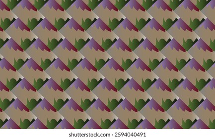 Folk Seamless Design Multicolor Geometric Wallpaper