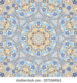 Folk seamless pattern with geometric elements structure. Graphic traditional design. Wallpaper print. Small elements geometry. Vector scrapbook ornament.