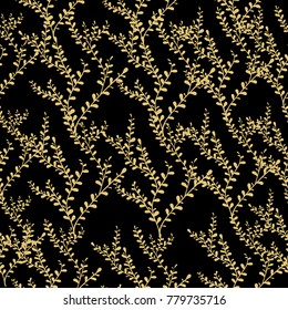 Folk seamless pattern. Scandinavian folk art pattern. Floral design 