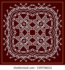 Folk, Tribal Design, Motif, Wall Painting Vector Art Illustration