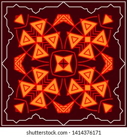 Folk, Tribal Design, Motif, Wall Painting Vector Art Illustration