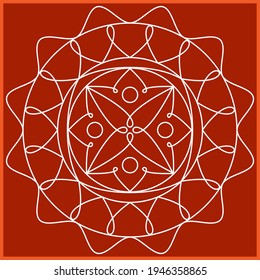 Folk, Tribal Design, Motif, Wall Painting Vector Art Illustration