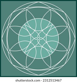 Folk, Tribal Design, Motif, Wall Painting Vector Art Illustration