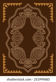 Folk, Tribal Design, Motif, Wall Painting Vector Art 