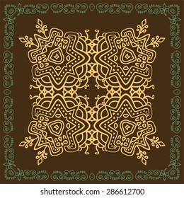 Folk, Tribal Design, Motif, Wall Painting Vector Art 
