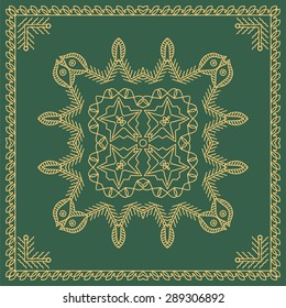 Folk, Tribal Design, Motif, Wall Painting Vector Art 