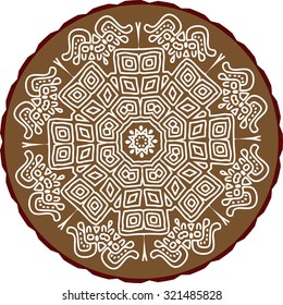 Folk, Tribal Design, Motif, Wall Painting Vector Art