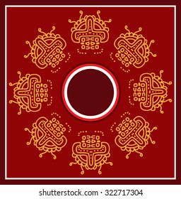 Folk, Tribal Design, Motif, Wall Painting Vector Art