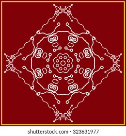 Folk, Tribal Design, Motif, Wall Painting Vector Art