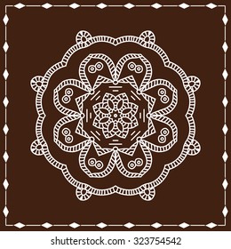 Folk, Tribal Design, Motif, Wall Painting Vector Art