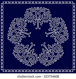 Folk, Tribal Design, Motif, Wall Painting Vector Art