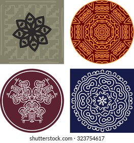 Folk, Tribal Design, Motif, Wall Painting Vector Art
