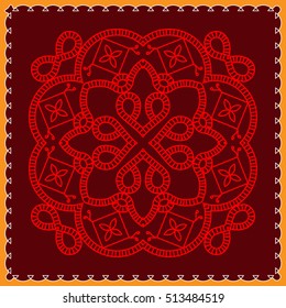 Folk, Tribal Design, Motif, Wall Painting Vector Art