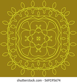 Folk, Tribal Design, Motif, Wall Painting Vector Art