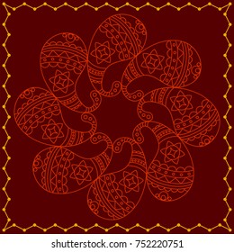 Folk, Tribal Design, Motif, Wall Painting Vector Art