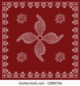 Folk (tribal Designs, Motif) Series 001