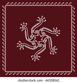 Folk, Tribal Designs, Motif, Wall Painting