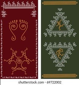 Folk, Tribal Designs, Motif, Wall Painting