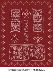 Folk, Tribal Designs, Motif, Wall Painting