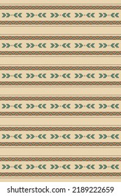 Folk tribal seamless pattern. South Western boho decor style. Ethnic vector illustration.