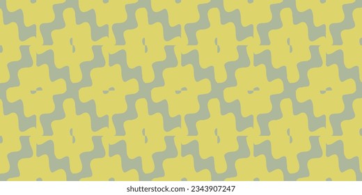 Folk Vector Ikat Boho Rug. Olive Abstract Wallpaper. Olive Graphic Mosaic. Lemon Tapestry Hand drawn. Geometric Hippie Mosaic African Design. Scarf Trendy Bohemian.