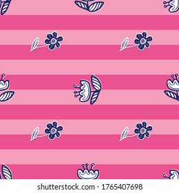 flores folclóricas sin costura. Ideal para los textiles y el libro de recortes