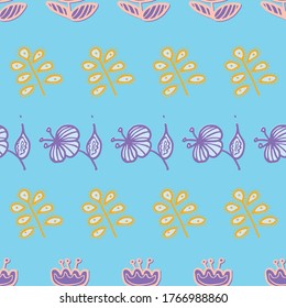 folklore flowers seamless pattern. Great for textile and scrapbook