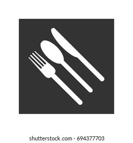 Folk,spoon and knife icon