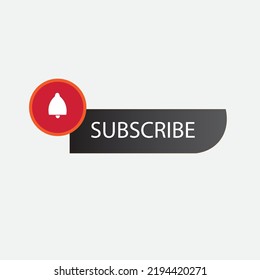 Folgen Sie dem Button für die sozialen Medien. abonnieren. Vektorgrafik.