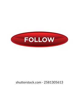 follow button website vector template