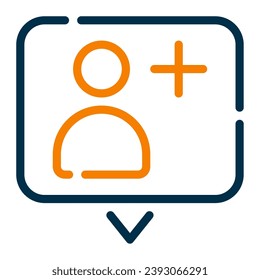 Follow icon Illustration for web, app, infographic