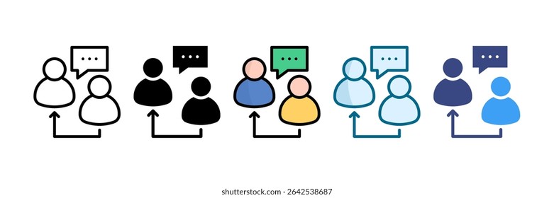 Follow Up Icon Set Multiple Style Collection