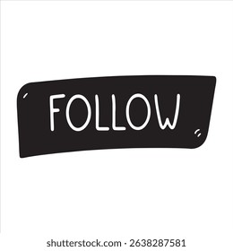 Follow Icon – Symbol of Connection, Subscription, and Social Networking