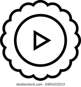 Seguir icono. Diseño de estilo lineal delgado aislado sobre fondo blanco