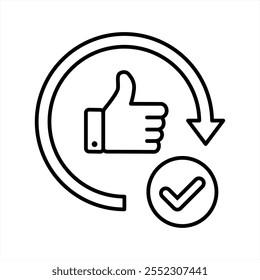 Seguir Up Icon, Vector 10 eps.