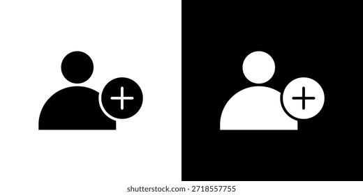 Seguir Ilustración vectorial de iconos - iconos de vector de estilo negro de alta calidad