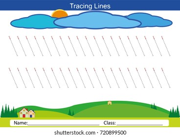 follow the lines with your pencil,
pencil control, Working pages for children, tracing lines, fine motor skills