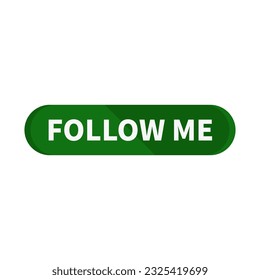 Follow Me Button In Green Color With Rectangle Shape
