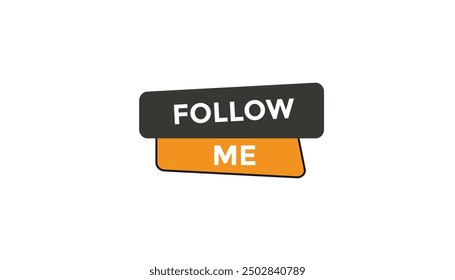 Seguir Me Botón Web Anuncio Plantillas. Ilustración vectorial 
