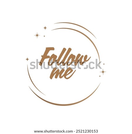 follow me text information sign