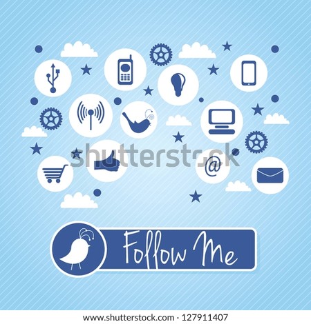 follow me and follow us