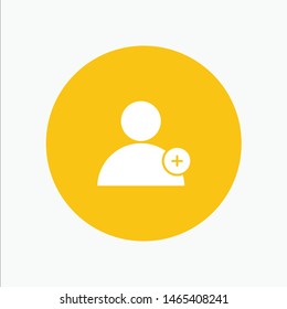 Follow, New, User. Vector Icon Template background