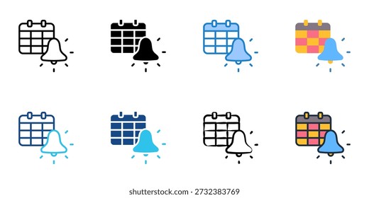 Los iconos de recordatorio configuran múltiples estilos de colección. Trazo editable 
