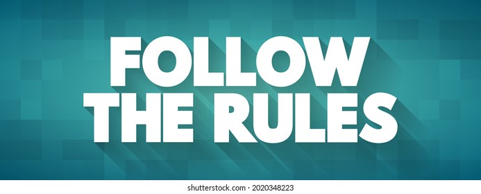 Seguir la cita del texto de las Reglas, fondo del concepto