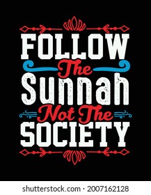 Folgen Sie dem Sunna Vektor T-Shirt