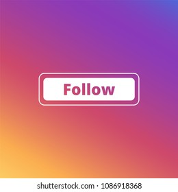 follow us button on gradient
