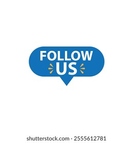 Follow us icon, Follow Us Button with Cursor Label Set, Following us icon set, follow now, Follow us label colorful background Social media