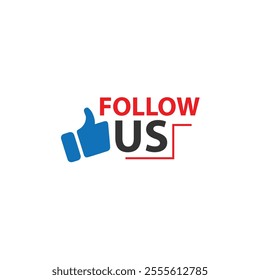 Follow us icon, Follow Us Button with Cursor Label Set, Following us icon set, follow now, Follow us label colorful background Social media